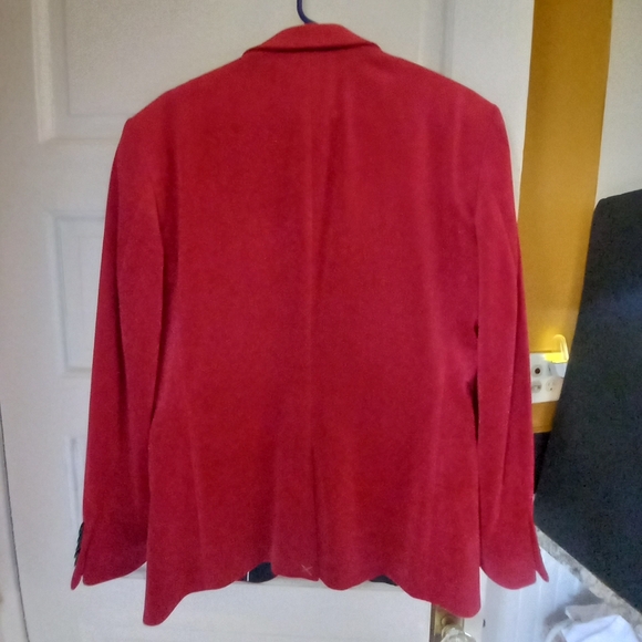 New EXPRESS mens TUXEDO JACKET RED 40 slim - Picture 4 of 4